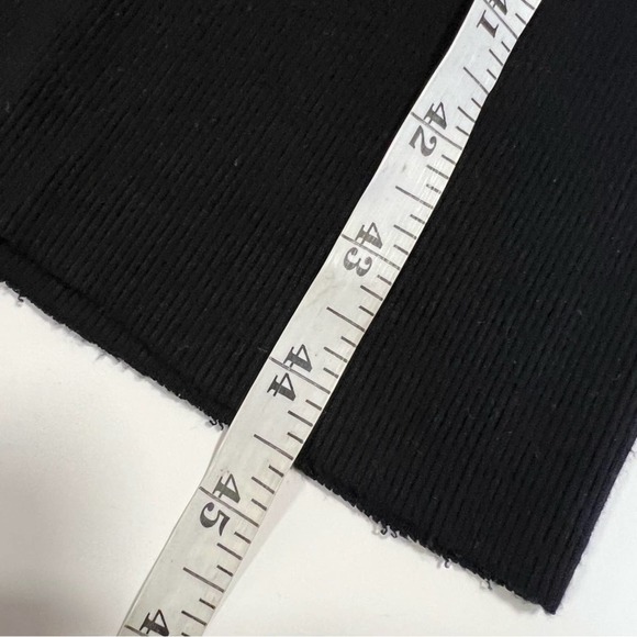 Enza Costa Black Ribbed Midi Dress - Picture 4 of 5